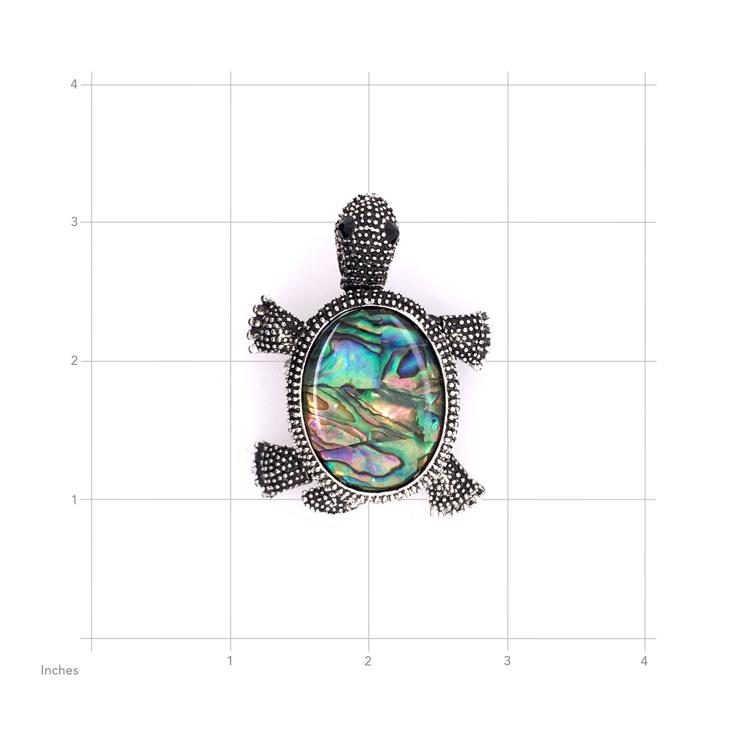 Abalone Shell Sea Turtle Brooch