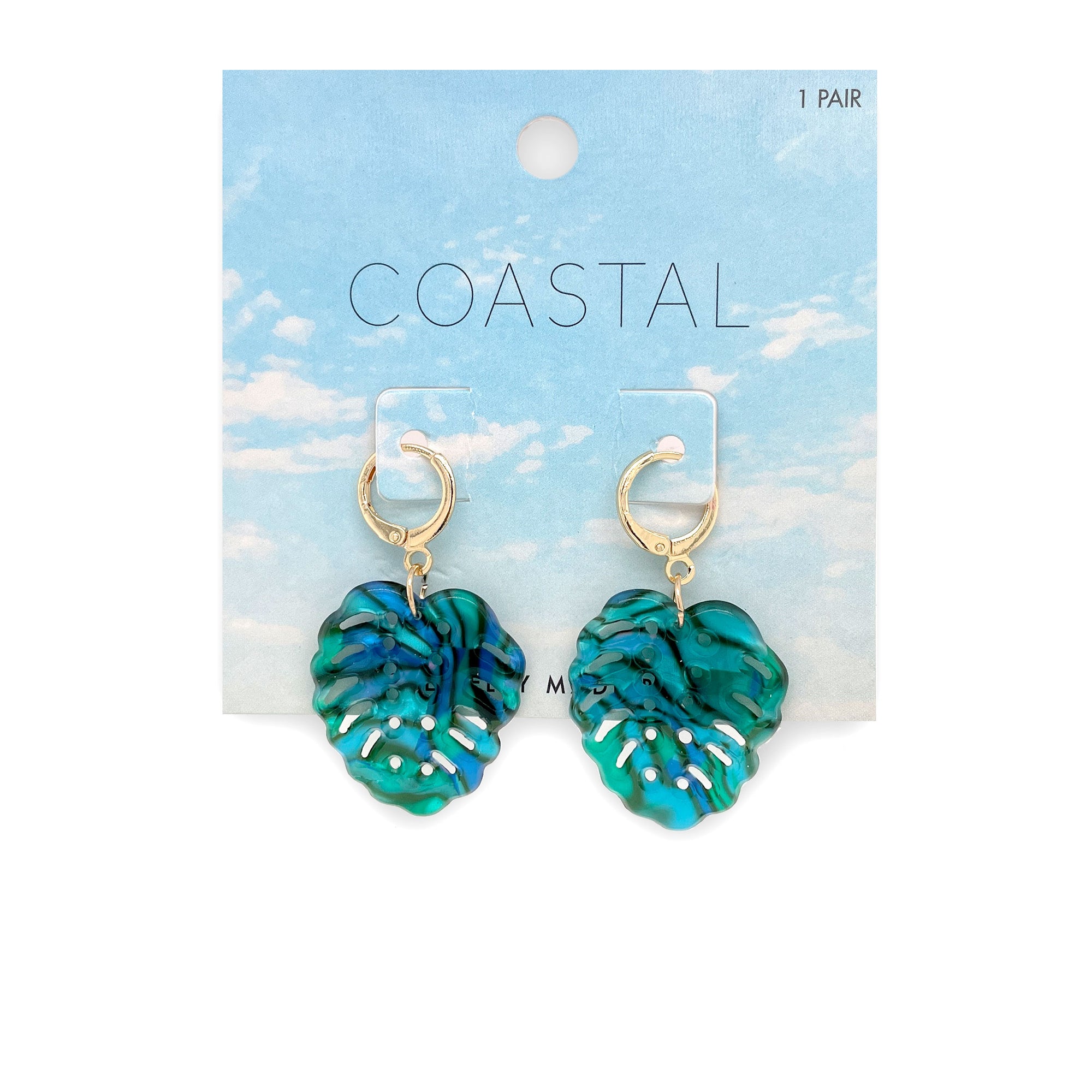 Tropical Leaf Earrings