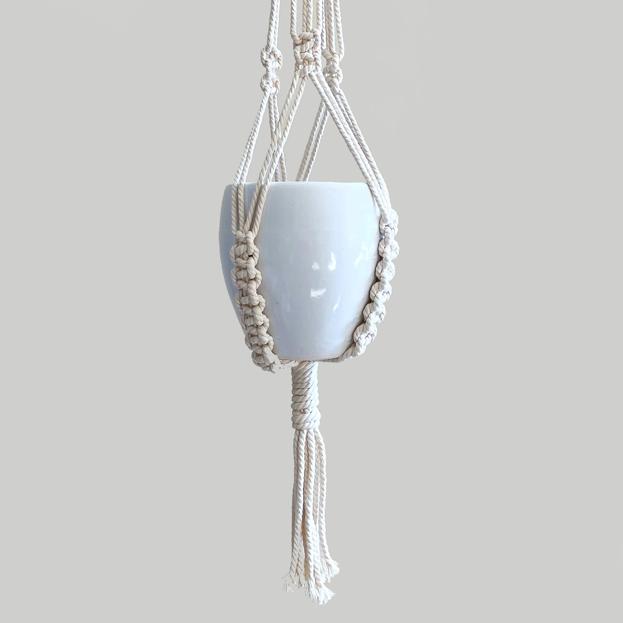 DIY Macrame Planter Hanger with Pot
