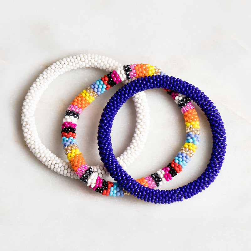 Mixed Color Seed Bead Bracelet