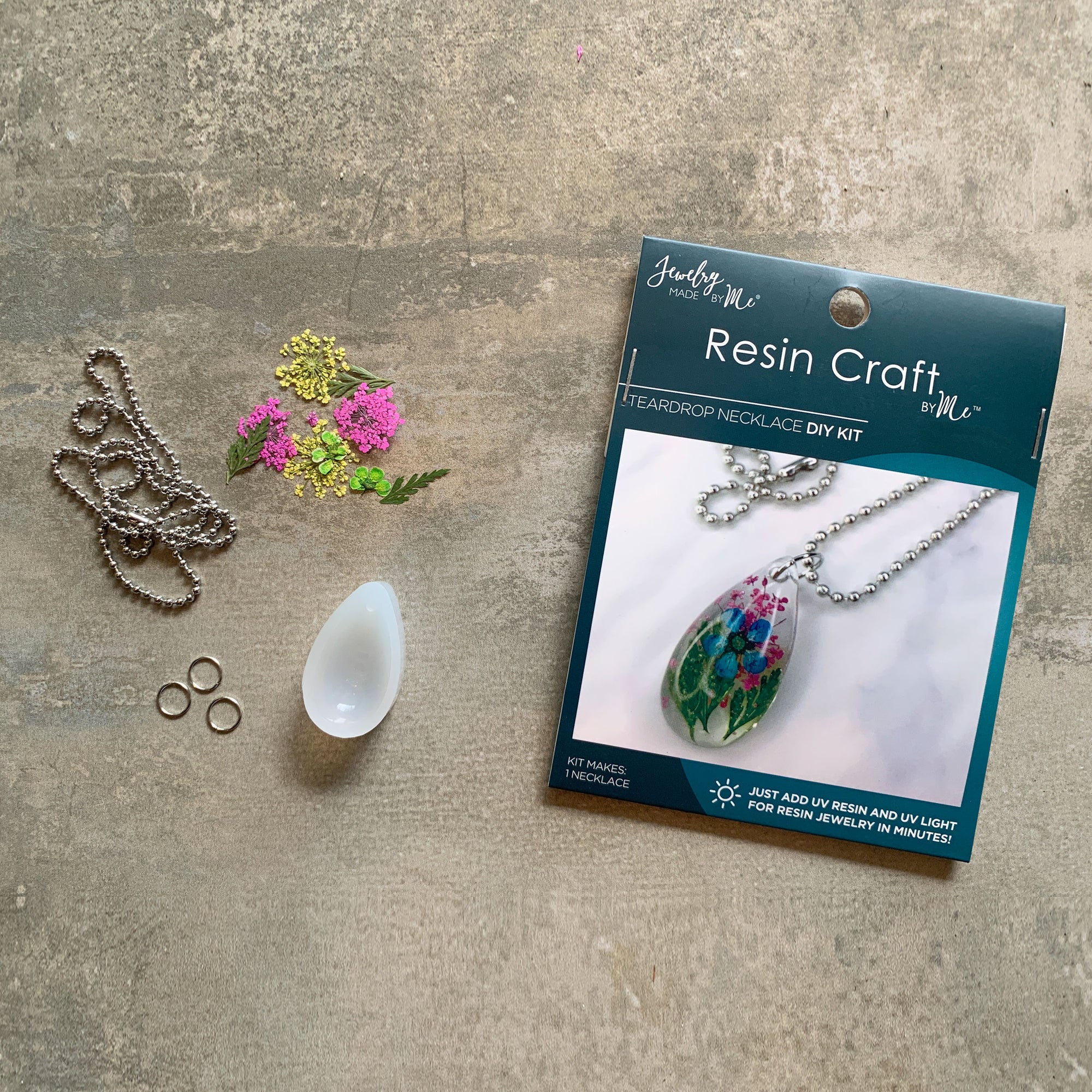 Flower Drop Pendant UV Resin DIY Kit