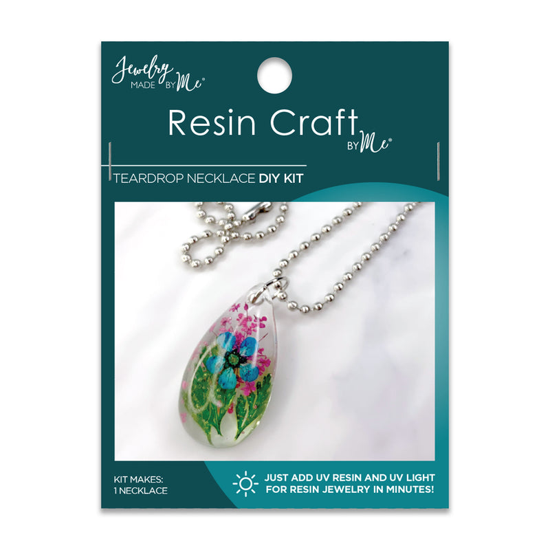 Flower Drop Pendant UV Resin DIY Kit – Jewelry Made by Me