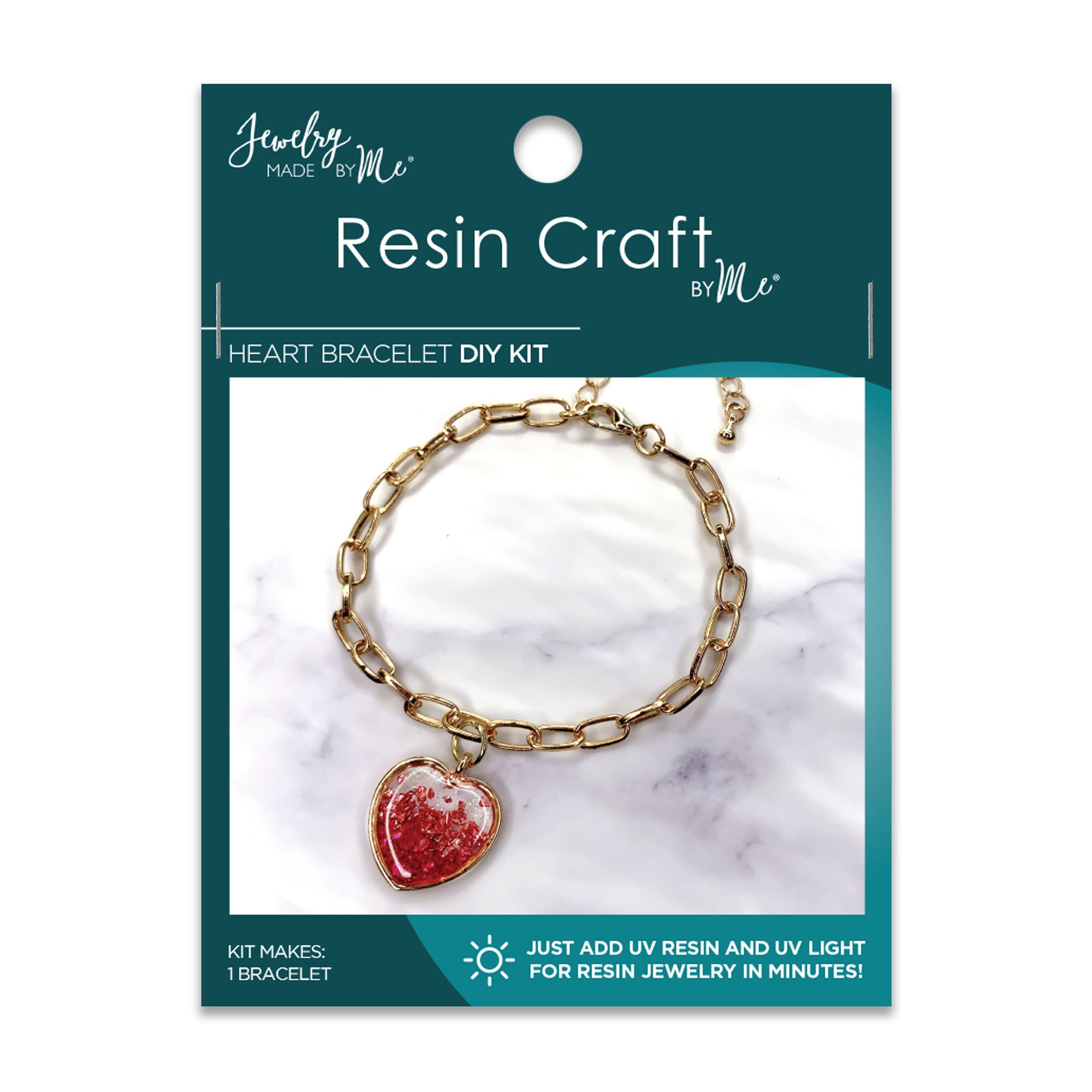 Ombre Heart Bracelet UV Resin DIY Kit