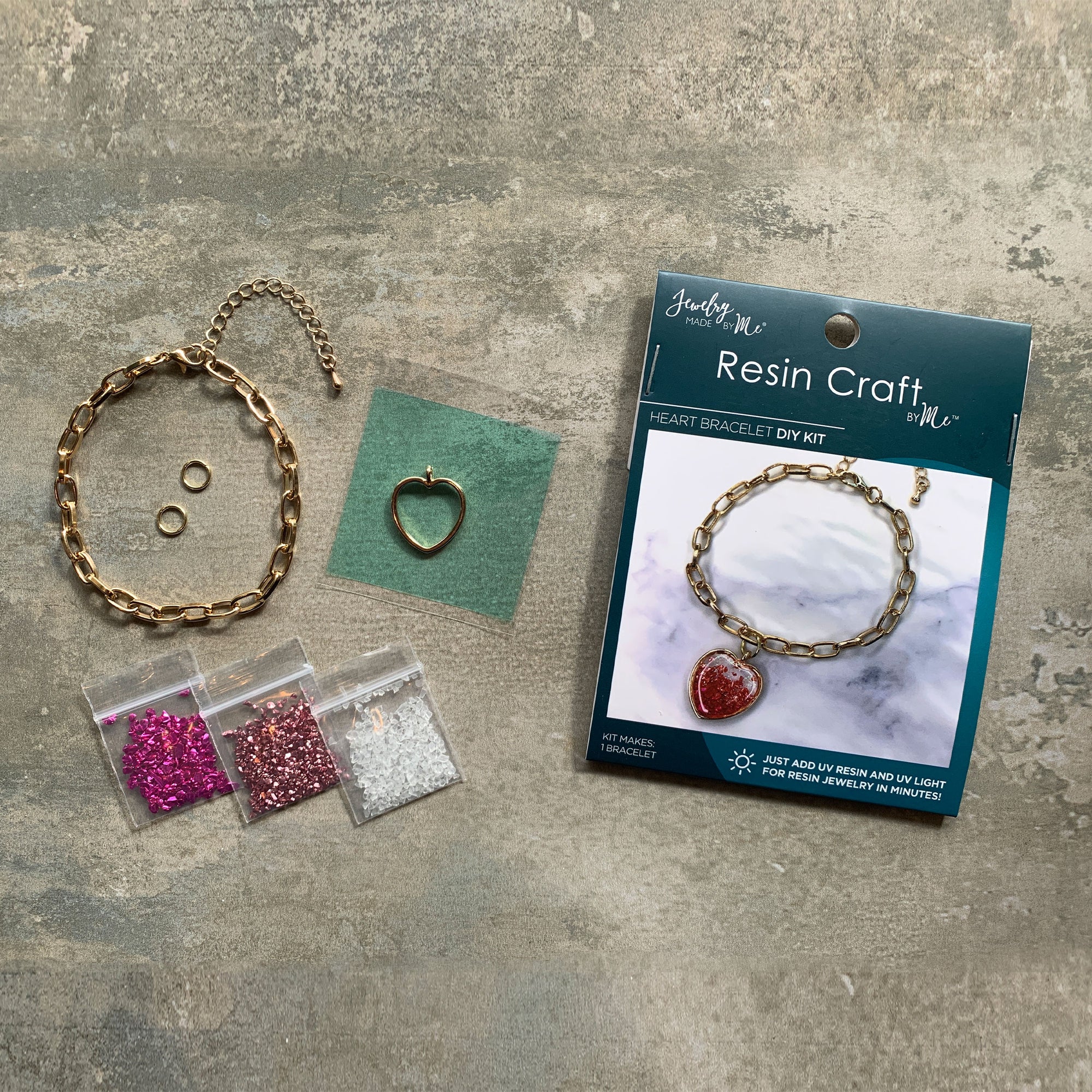 Ombre Heart Bracelet UV Resin DIY Kit