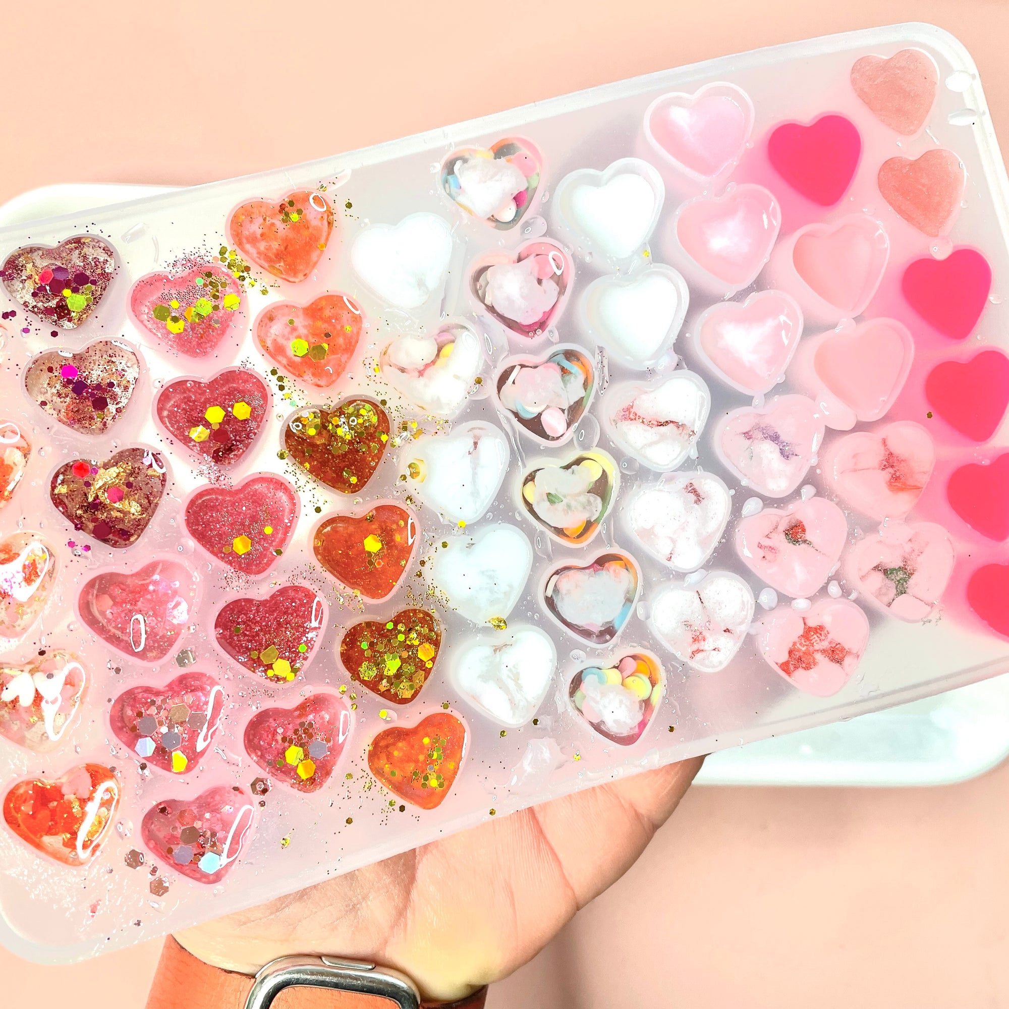 55 Hearts Silicone Mold