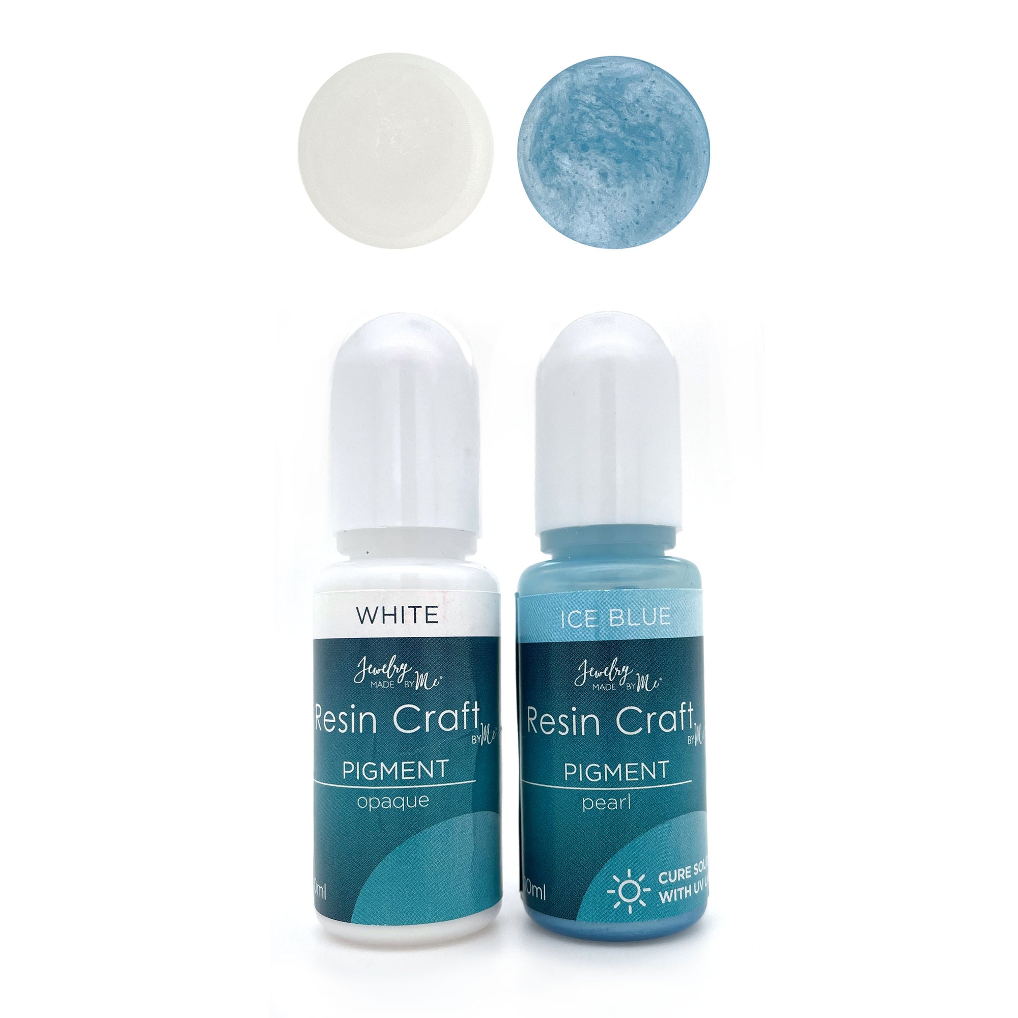 Opaque White & Ice Blue Liquid Pigments 2pc 10ml