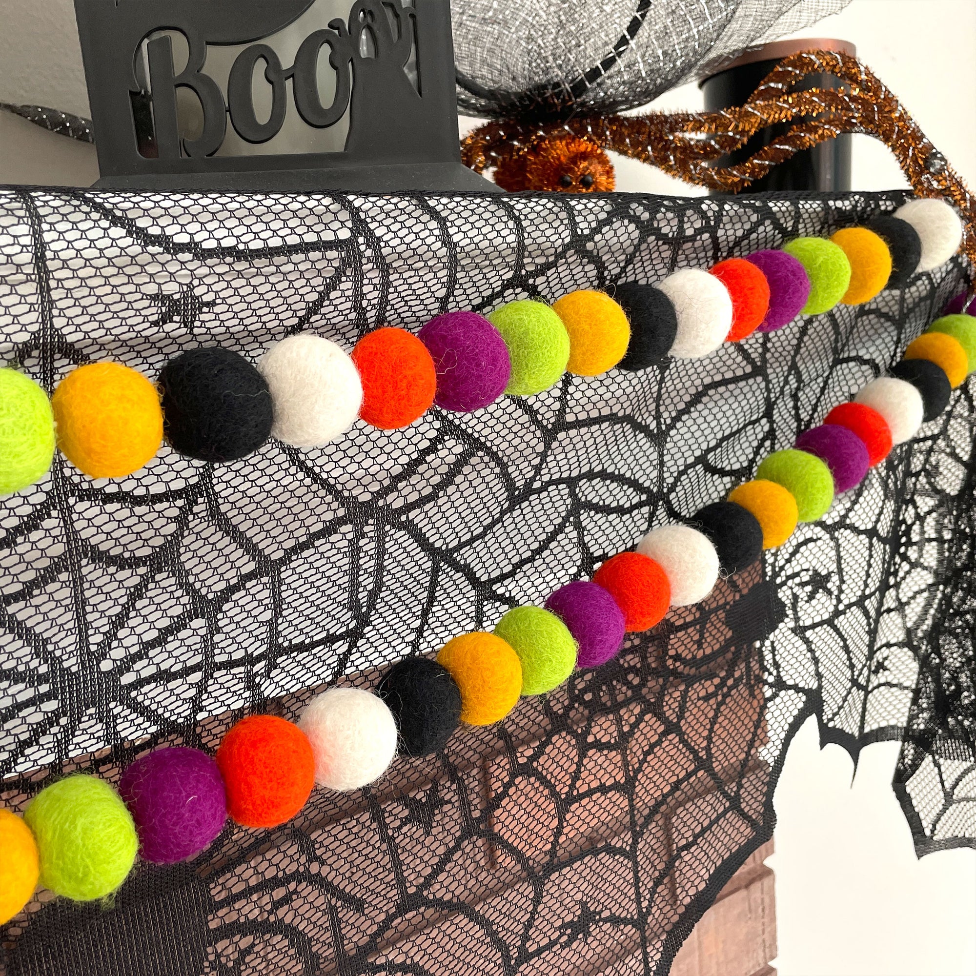 Halloween Harvest Felt Garland 6ft