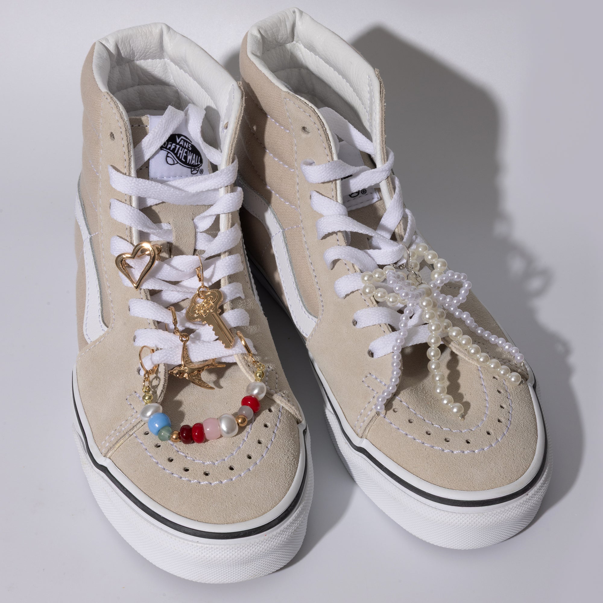 Key &amp; Bird Shoe Charm Set