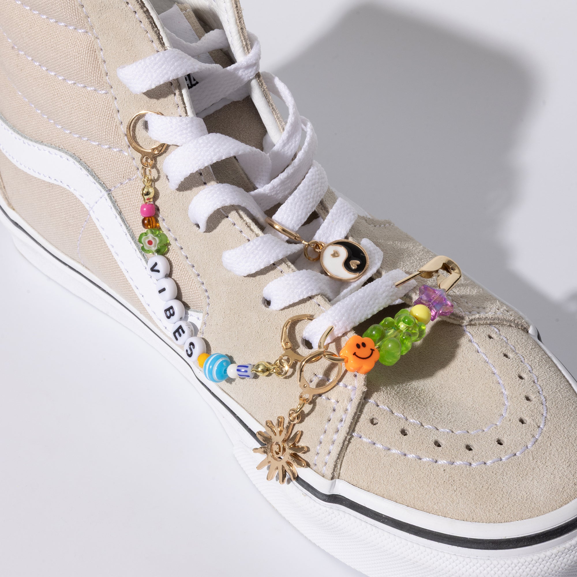 Yin Yang &amp; Sun Shoe Charm Set