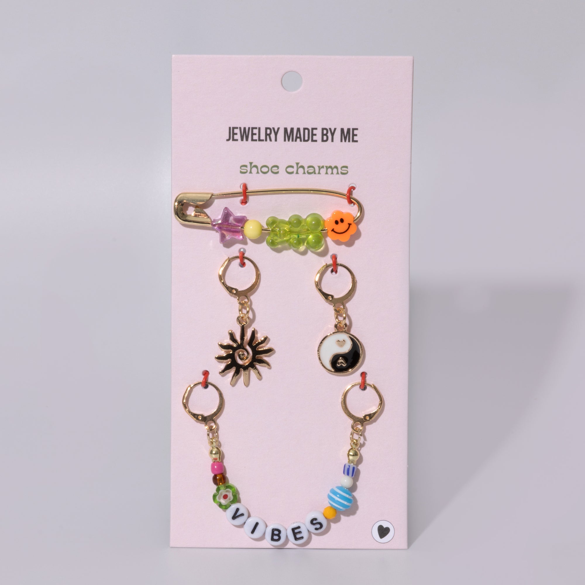 Yin Yang &amp; Sun Shoe Charm Set