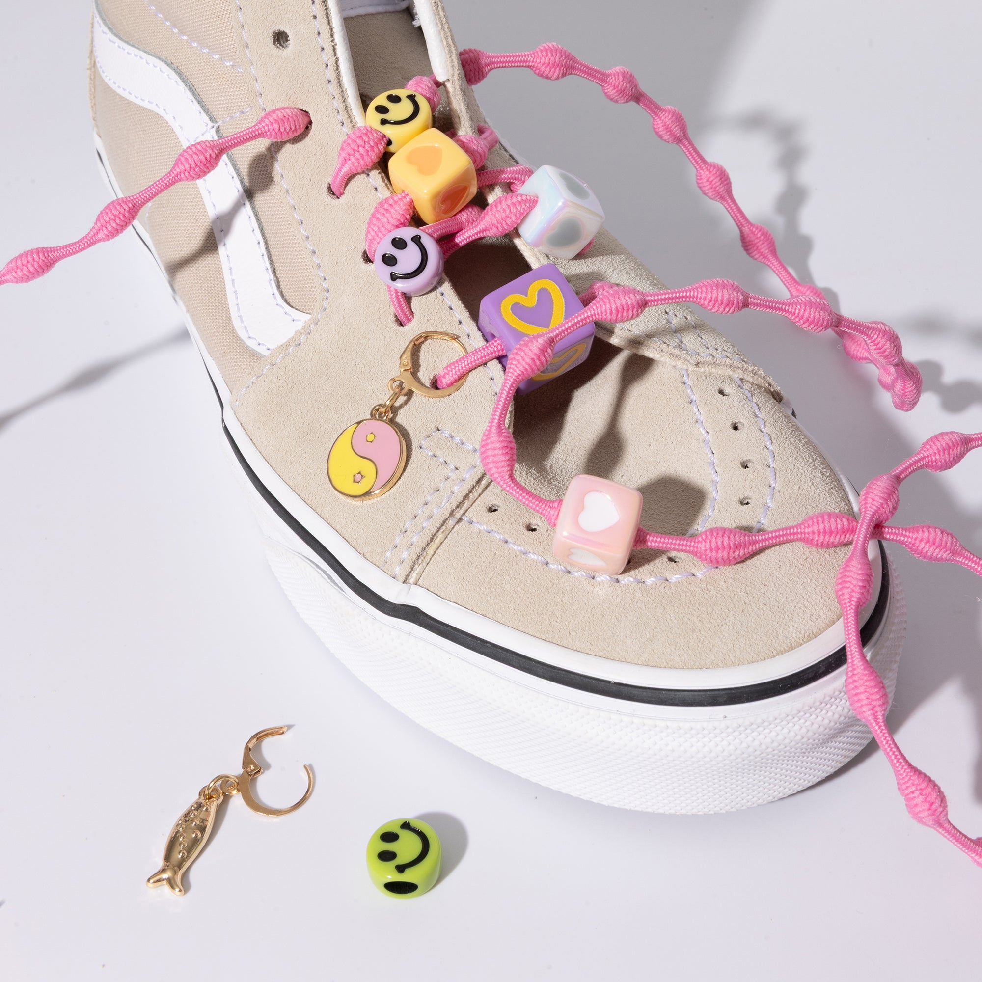 Pink Shoe Charm Set