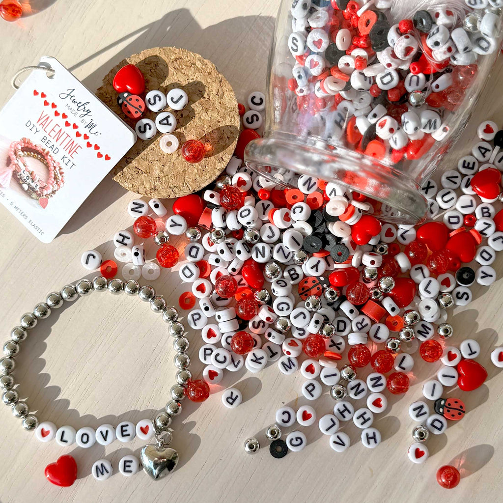  OSNIE Valentines Day DIY Bead Jewelry Making Kit for