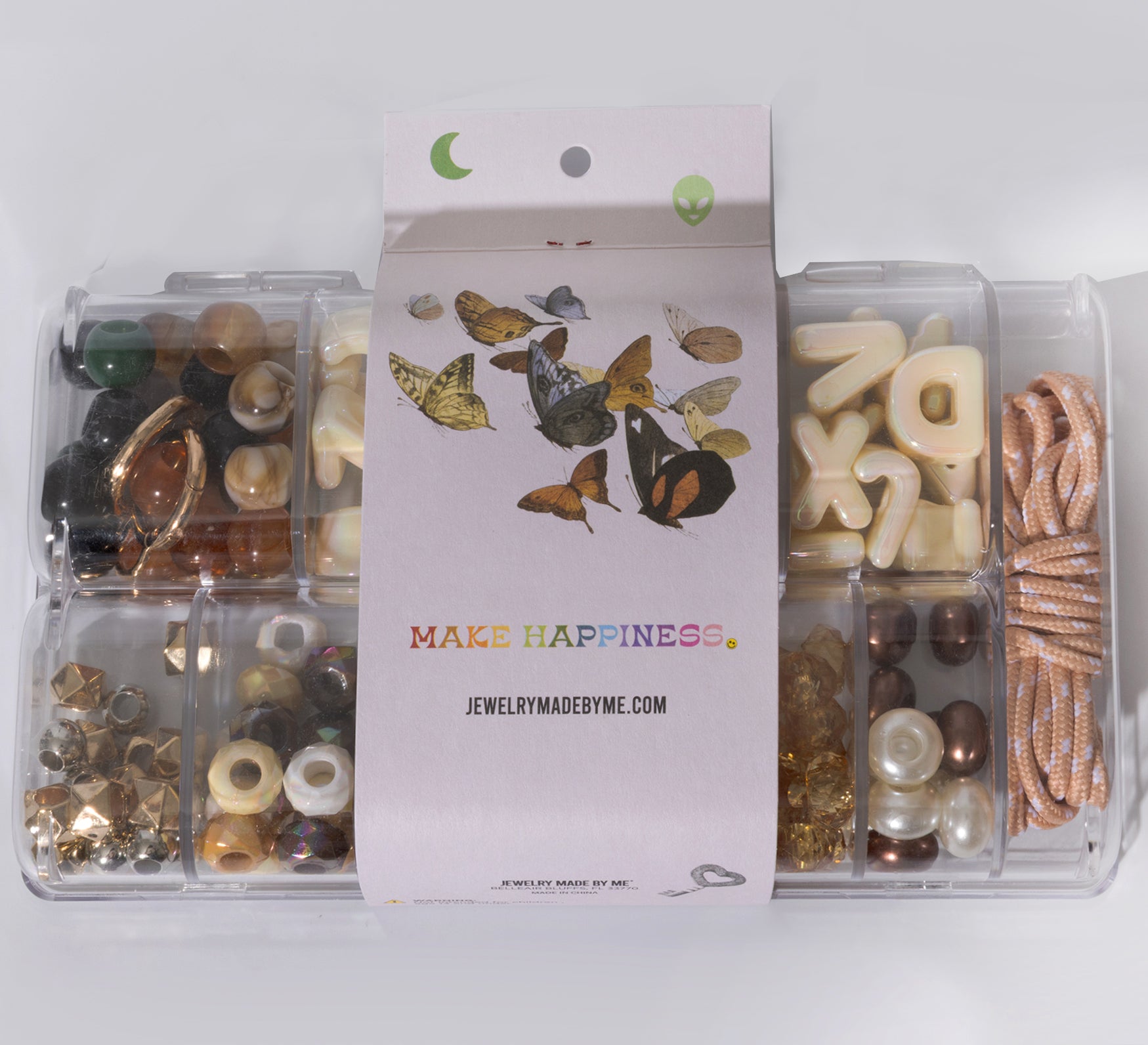 Chunky Alphabet Bead Box – Fall Colors