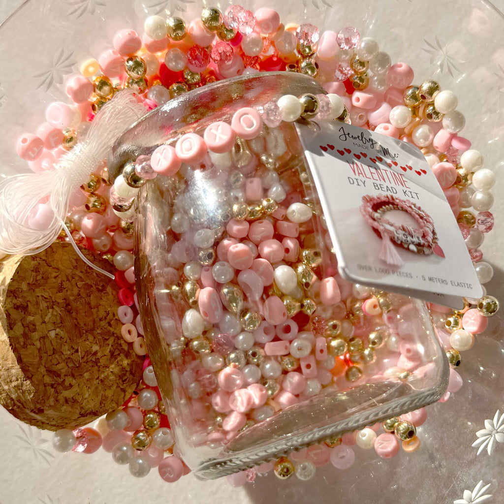 XOXO Valentine Jar DIY Bead Kit