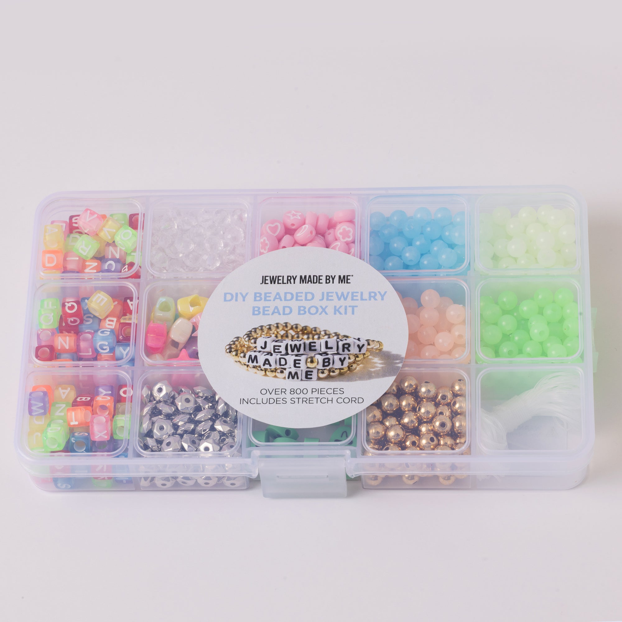 Alien Neon Letter Beads Stretch Word Bracelet DIY Box Kit