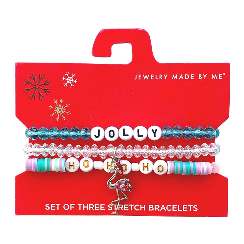 JOLLY HO-HO-HO Stretch Bracelet Set