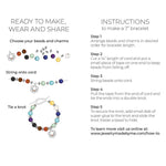 Chakra Stones and Charms DIY Bracelet Gift Set