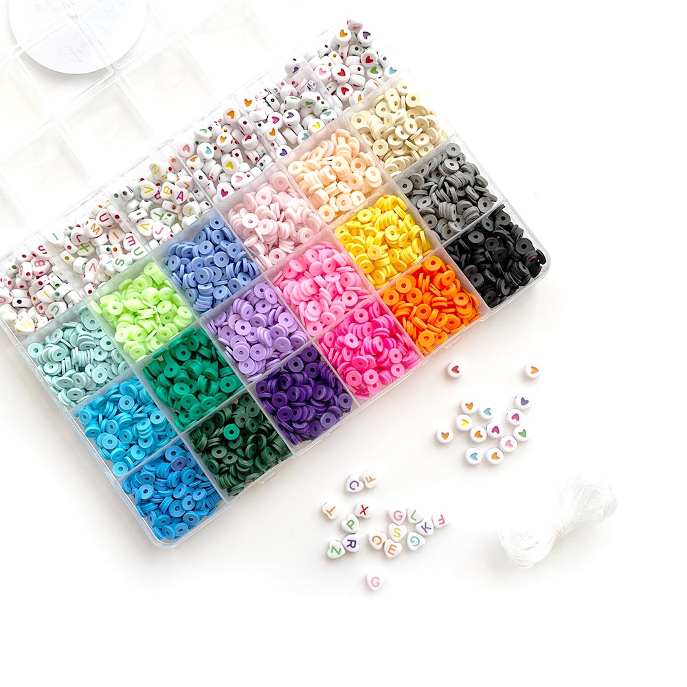 Vytung 1600pcs Letter Beads Alphabet Beads Pony Beads Bracelets Jewelry  Making Crafting Beads Kit Set Rainbow Beads Box - Yahoo Shopping