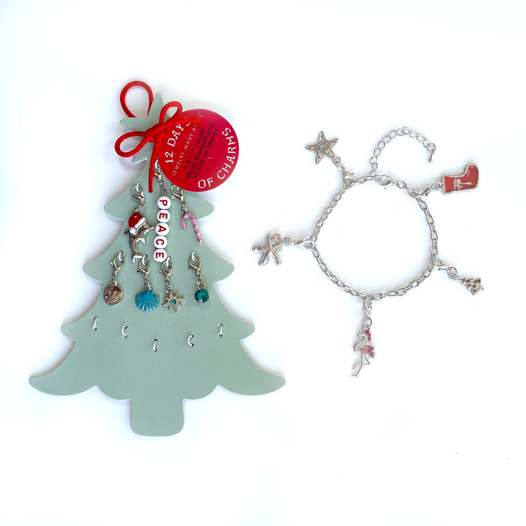 Christmas Tree Charm Bracelet
