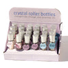 Assorted 24pc Crystal Roller Ball PDQ with Rose Quartz, Clear Crystal and Amethyst