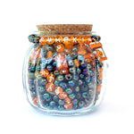 Orange PUMPKIN Jar DIY Bead Kit