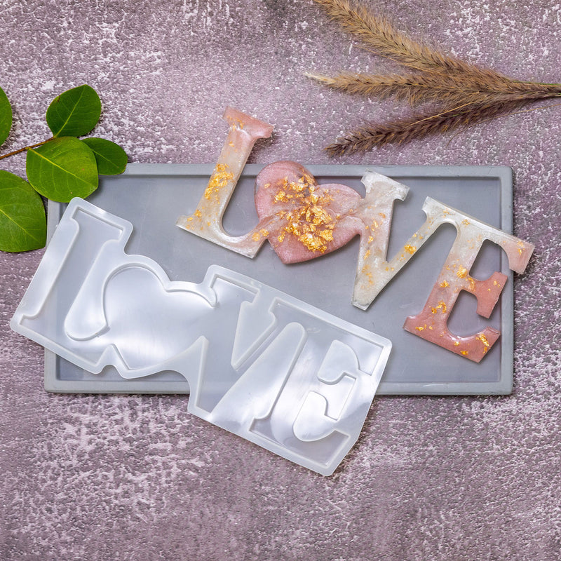 Diy Letter Decor Alphabet Mold Silicone Resin Letter Molds Love Live Laugh  Signs Epoxy Resin Molds Diy Table Home Decor
