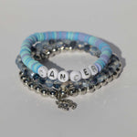 Cancer Zodiac Beaded Word Bracelet Set