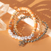 Capricorn Zodiac Beaded Word Bracelet Set