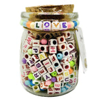 Square LOVE Alphas Jar DIY Bead Kit