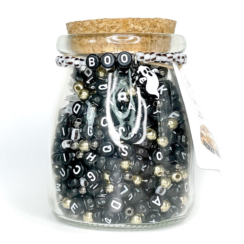 BOO Jar DIY Bead Kit with Ghost Charm