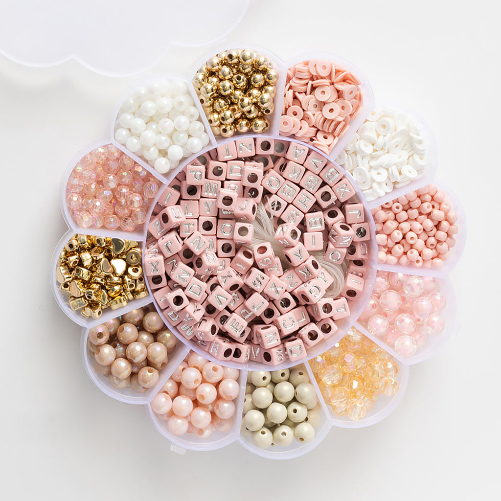 Blush Flower Bead Box DIY Bracelet Kit – Jewelry Made by Me