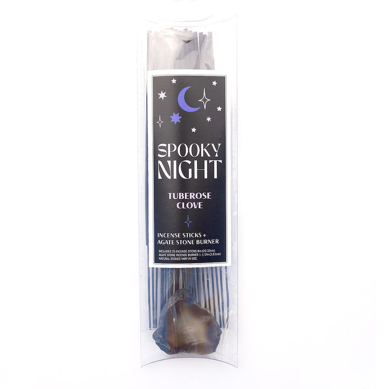 Spooky Night Incense with Agate Holder and 25 Sticks