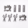 Classic Silver Sewing Charms 8pc