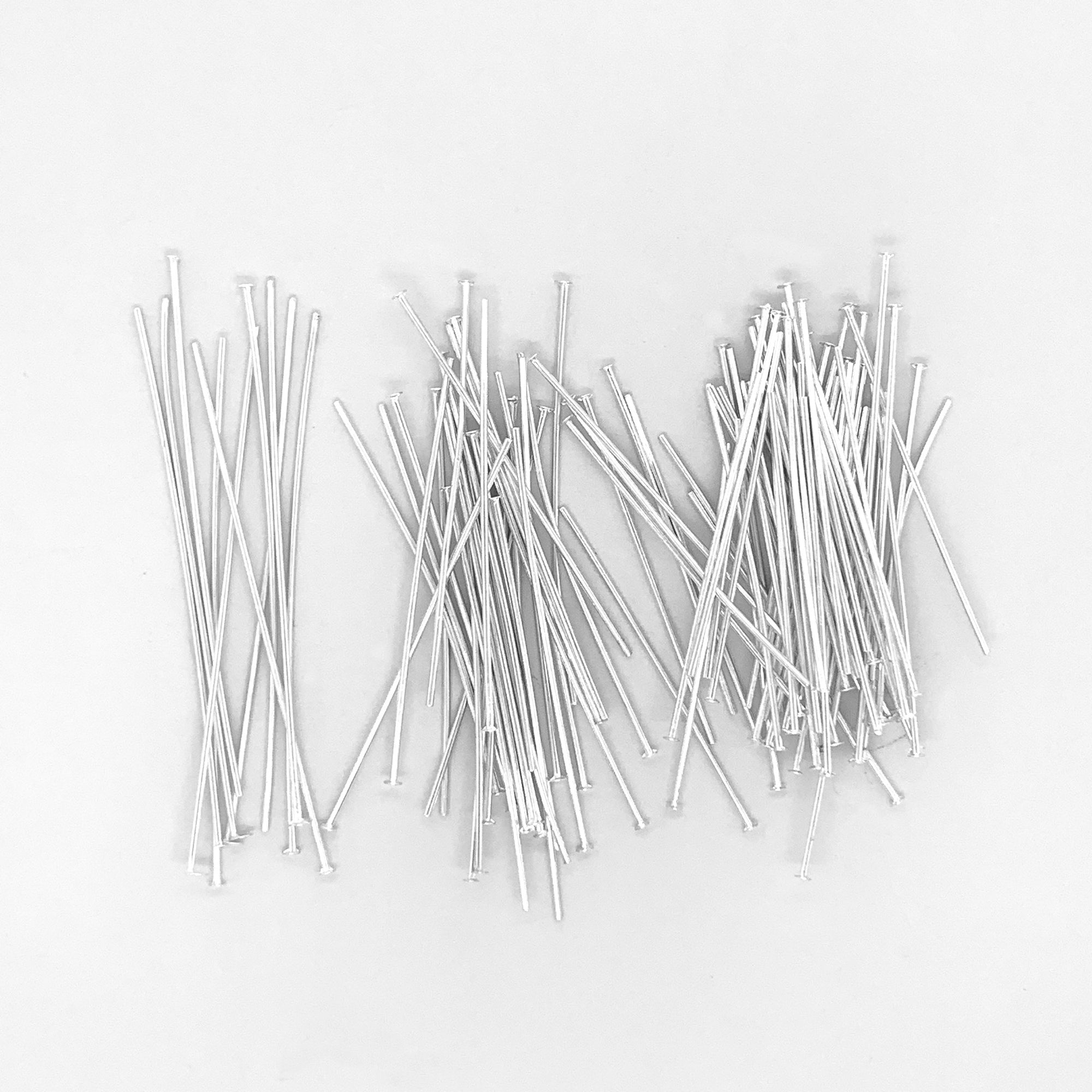 Classic Silver Headpins 100pc