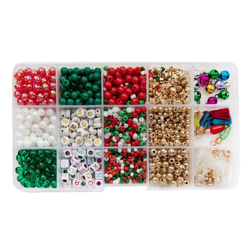 Christmas DIY Bracelet Kit - Multi Beads and Charms