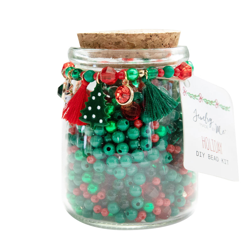 Christmas Festivities DIY Bead Jar