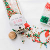Holly Jolly Christmas Milk Jar DIY Bead Kit
