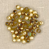 Gold, Metallic Bronze and Translucent Bronze Beads 55pc