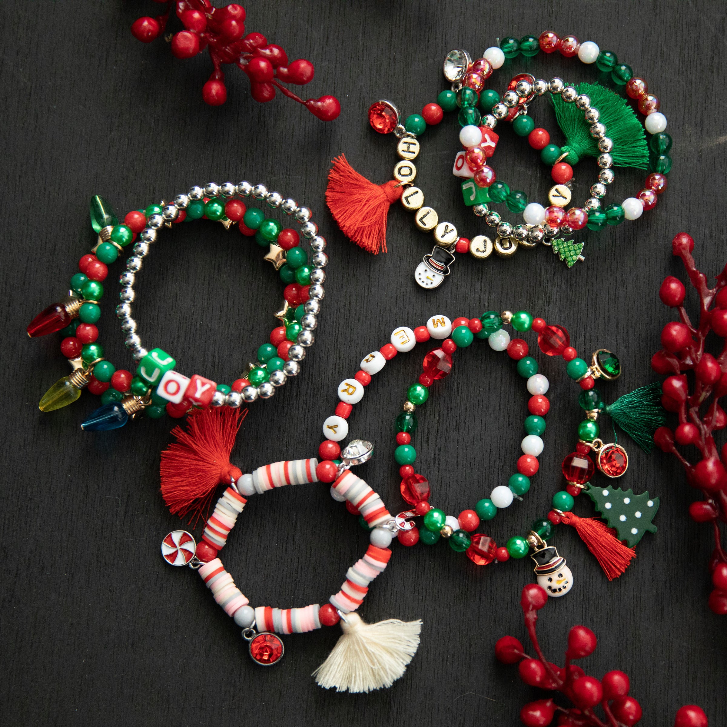 Christmas Braided Soft Clay Colorful Glass Faceted Colorful - Temu