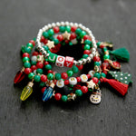 Christmas Joy DIY Bead Jar - Red, Green, White Alphas