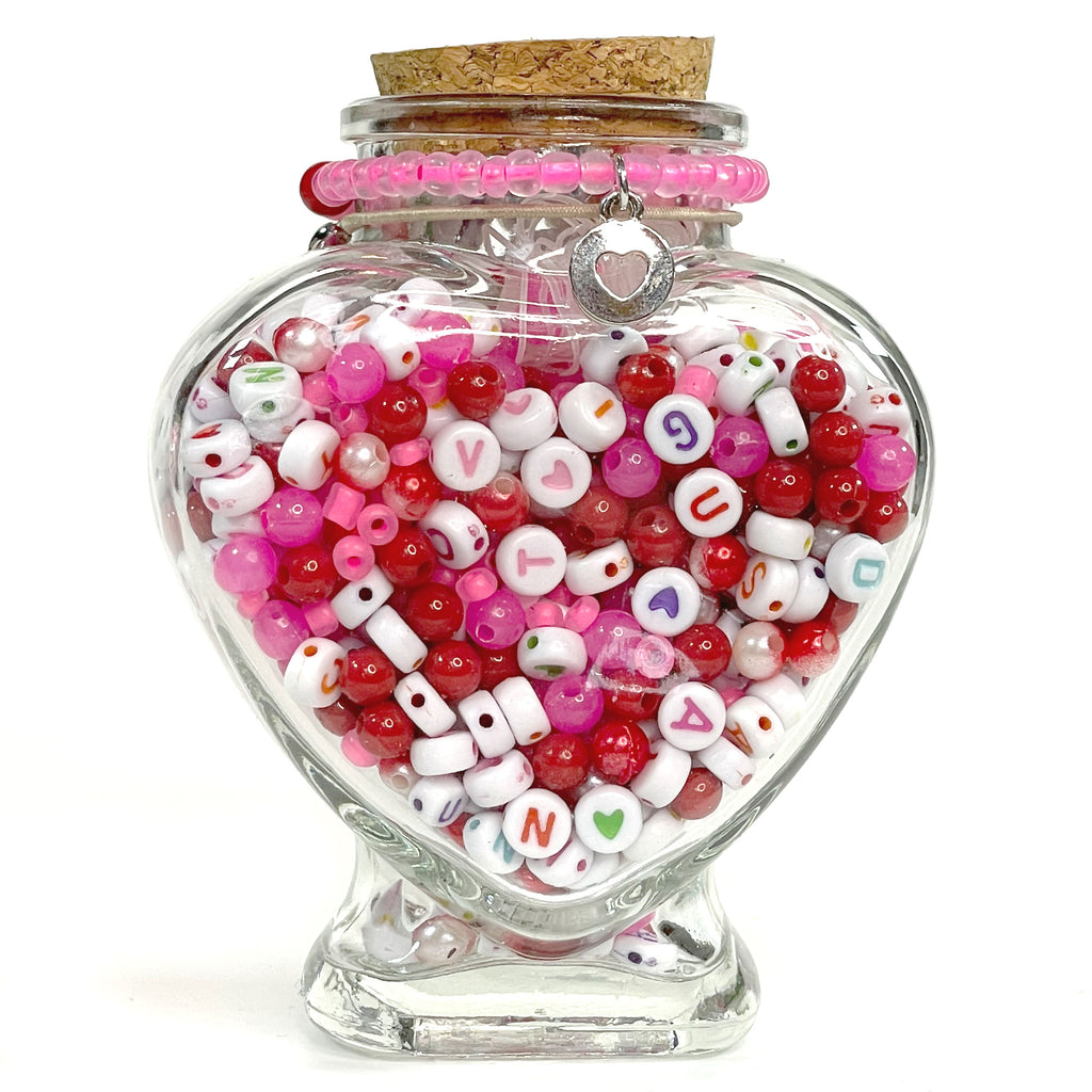 Red & Gold Valentine Kiss Box DIY Bead Kit – Jewelry Made by Me