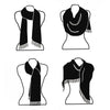 Woven Scarf with Metallic Details, Teal