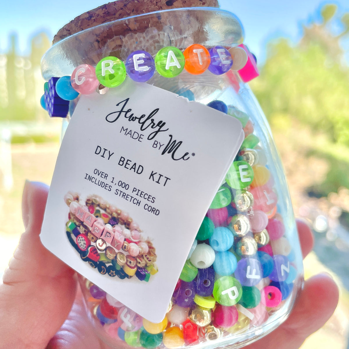 Colorful CREATE Jar DIY Bead Kit