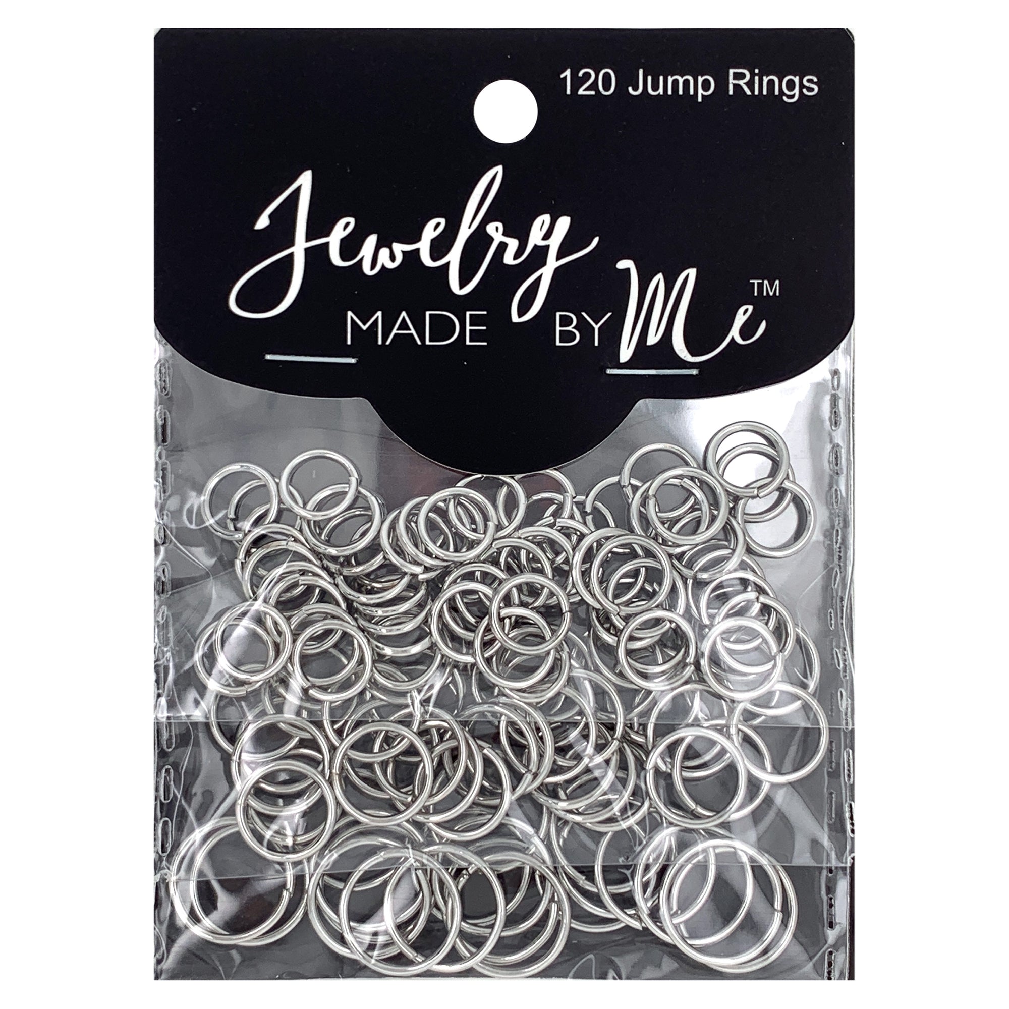 Assorted Jump Rings, Silver 120pc