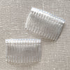 Clear Plasic Hair Combs 2pc
