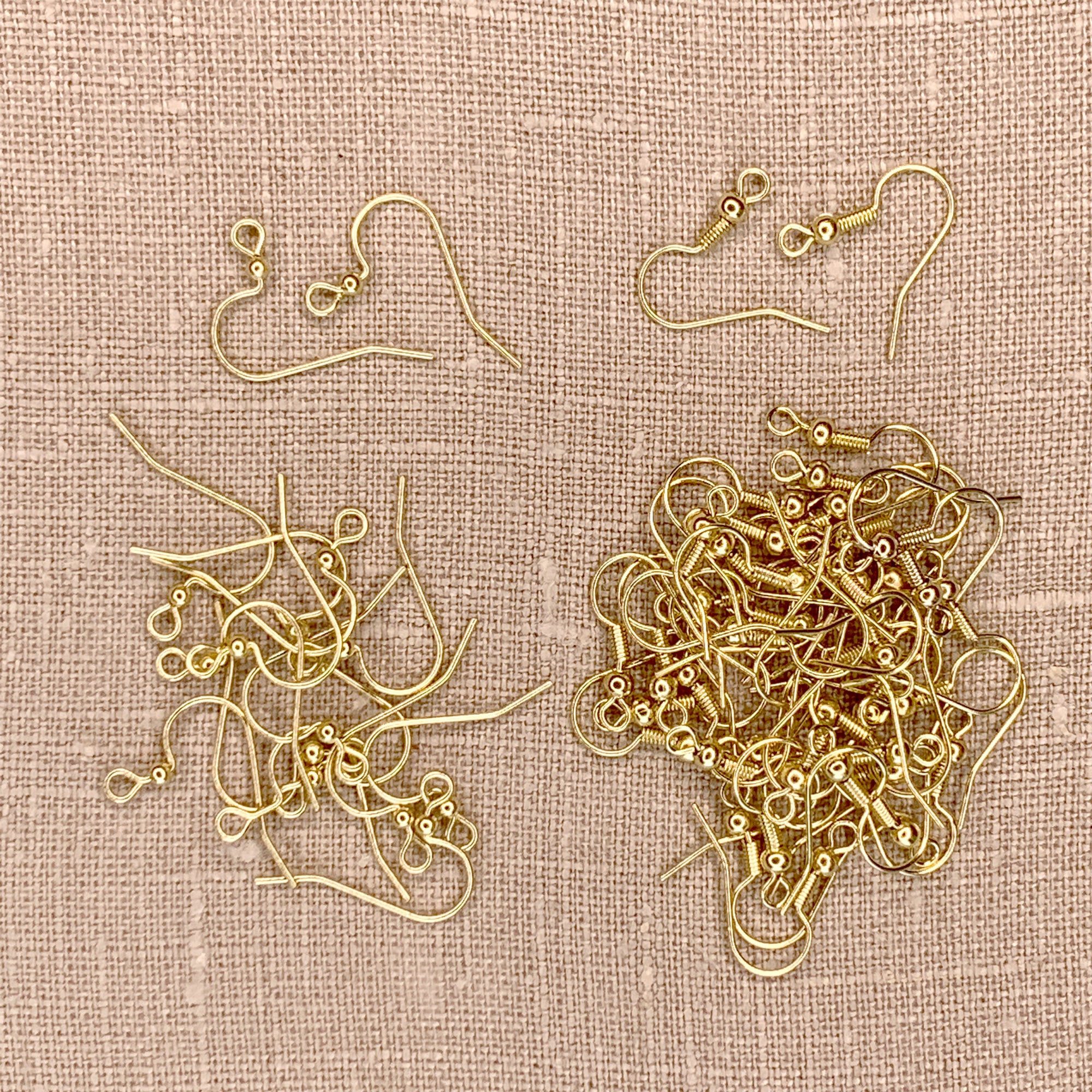 Assorted Gold French Ear wire 56pc