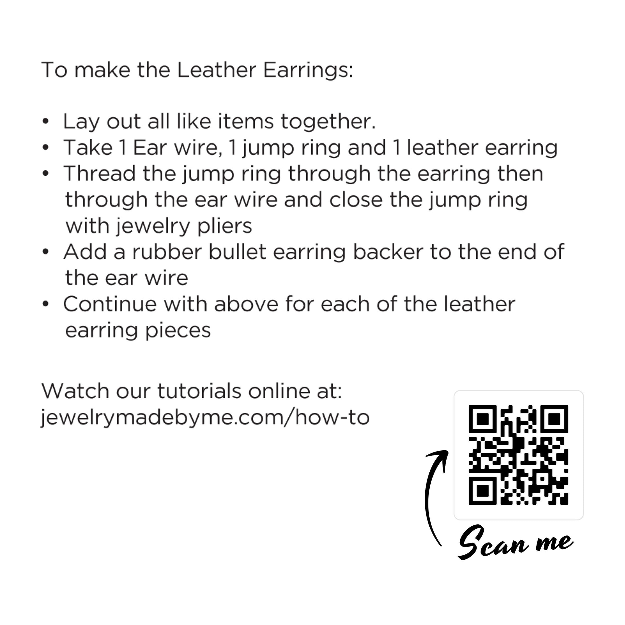 Leather Earring DIY Kit