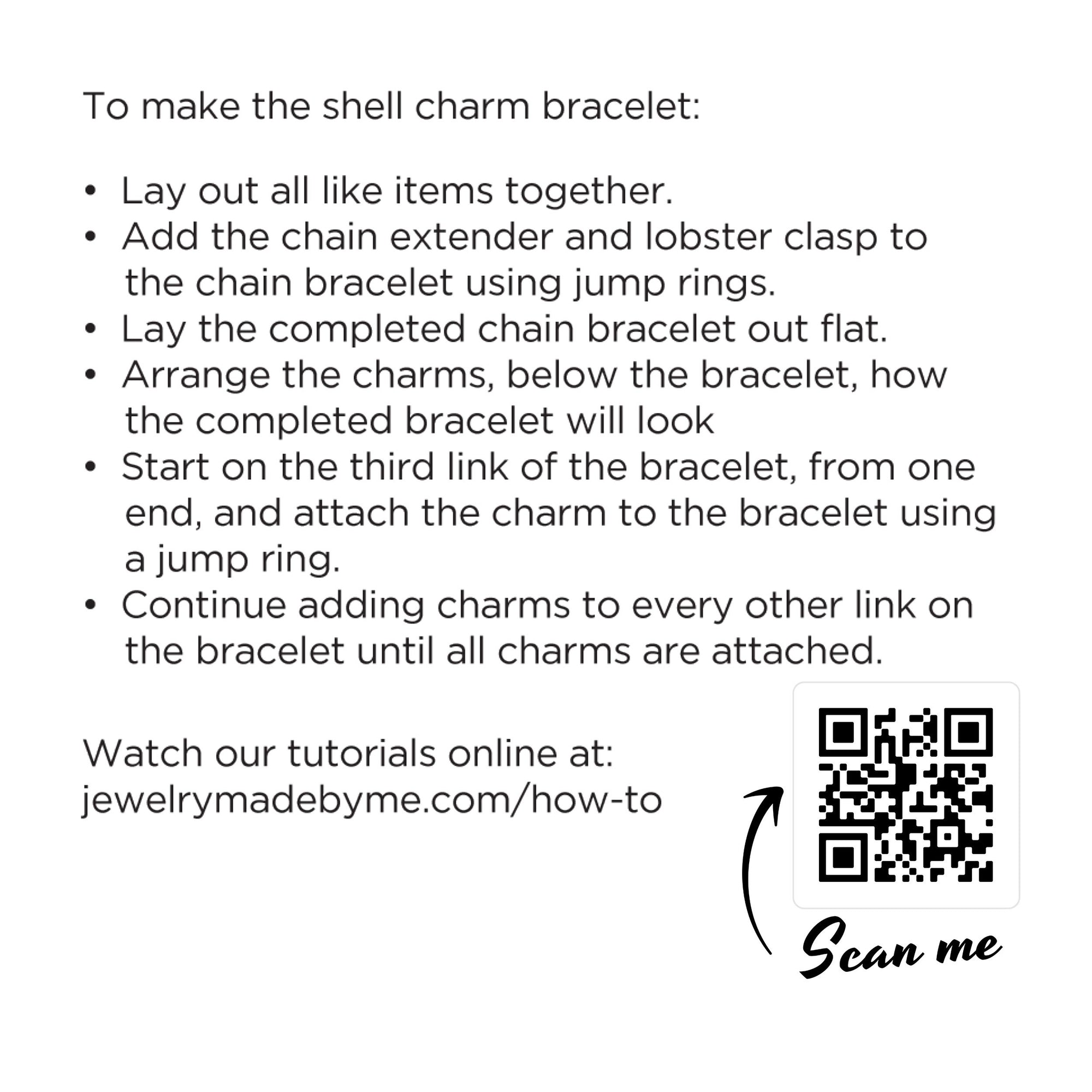 Seashell Charm Bracelet Making Kit