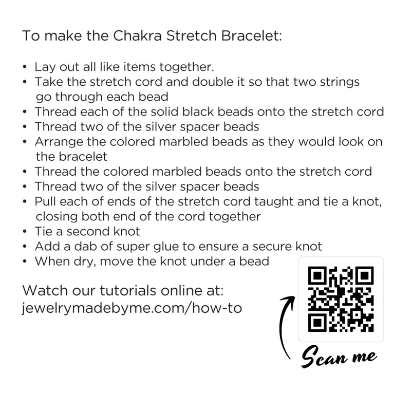 Chakra Stretch Bracelet DIY Kit