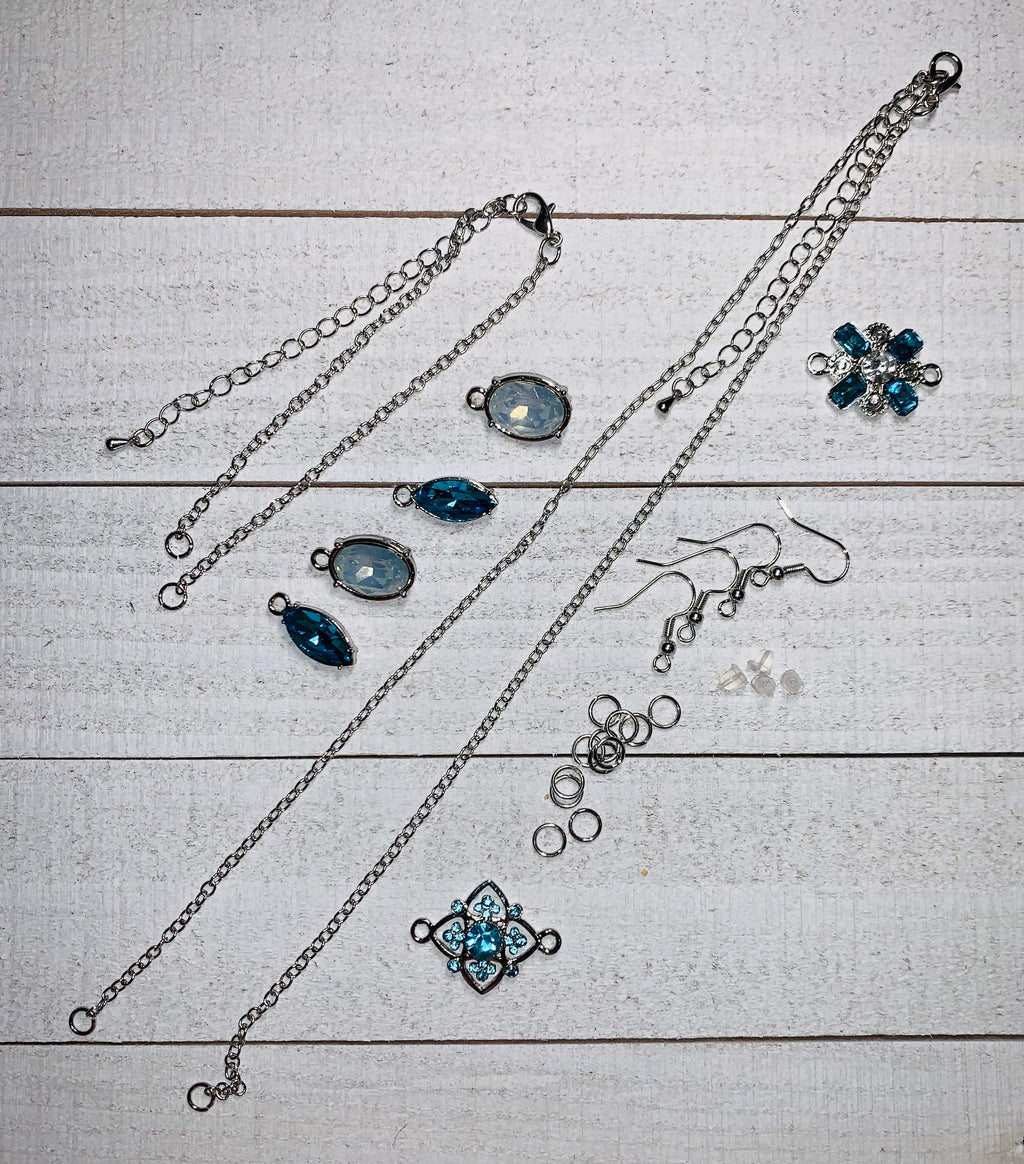 DIY Earring Necklace Kit. Earring Set. Design Your Necklace. 